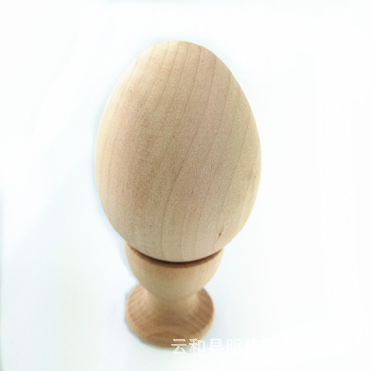 Original de madera simulación graffiti bricolaje huevo Pascua pintado a mano huevo niños jugar casa pintura juguete