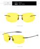 Sports glasses solar-powered, men's street sunglasses, European style