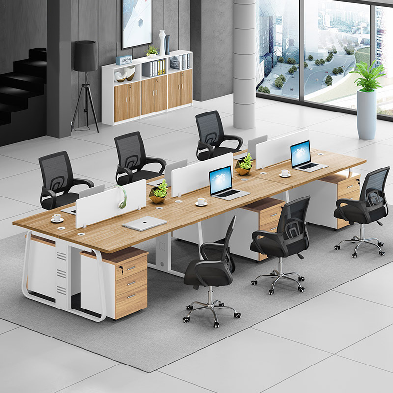 職員辦公桌椅組合簡約四人位4辦公室桌子雙人面對面員工桌6辦公桌