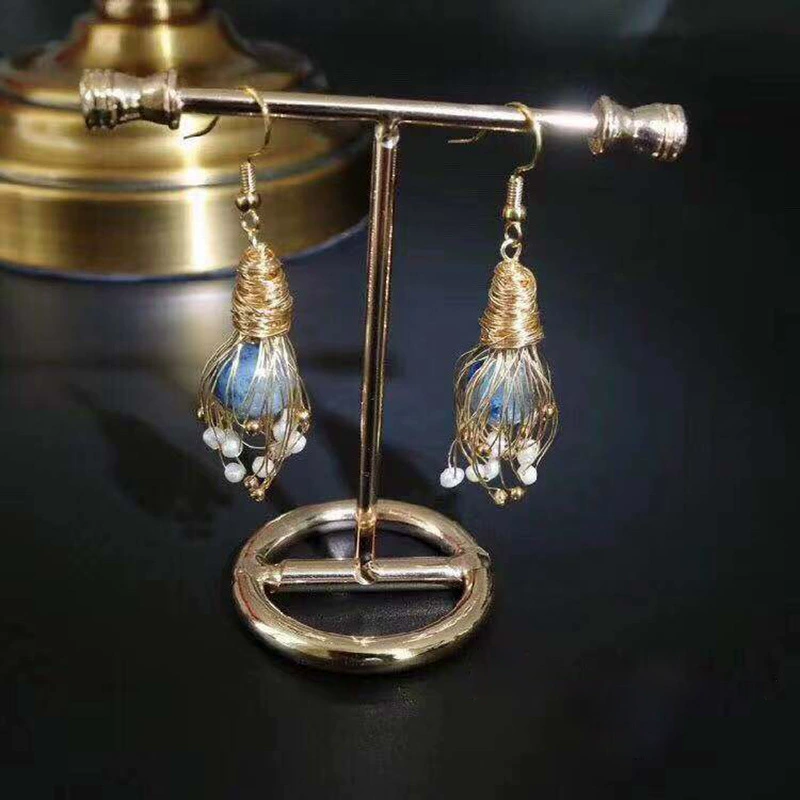 Pearl drop earrings, 925 silver hooks, gold‑plated, freshwater pearls, French style