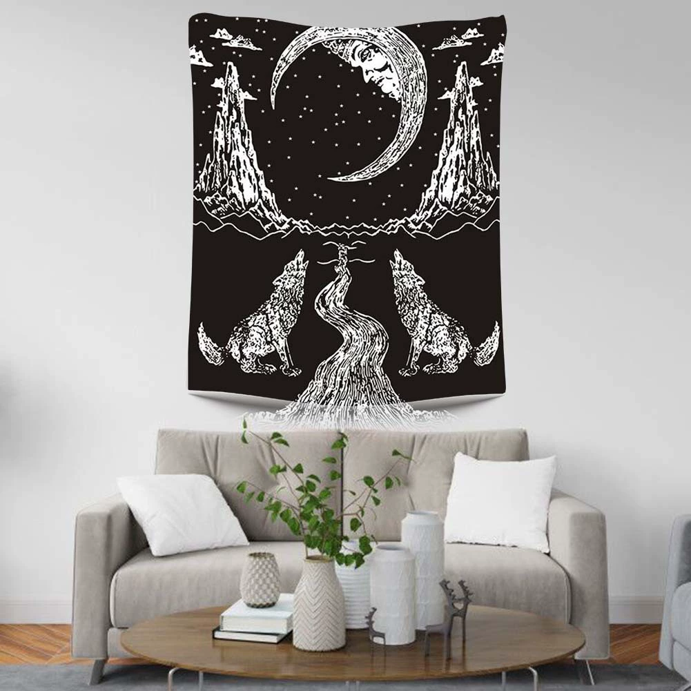 Вышивка 2 дня волосы широкие Большая ширина двери гобелен с цифровым принтом пейзаж Манча Луо домашний настенный интерьер декоративная ткань