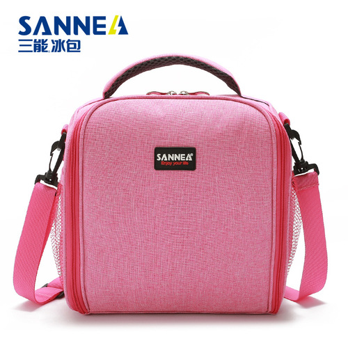 SANNE new portable lunch bag, outdoor picnic bag, small folding thermal bag, aluminum film fresh-keeping ice bag