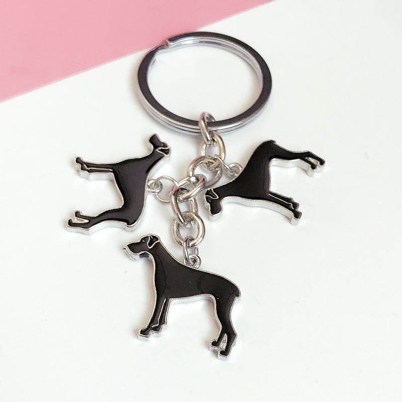 25g Weight Slip-on Clasp Closure Type Keychain Classification 1 Piece Quantity Daily Occasion Zinc alloy Material Dog Pattern Unisex Gender Cute Style 1 Piece Cute Dog Zinc Alloy Unisex Slip-on Keychain 9