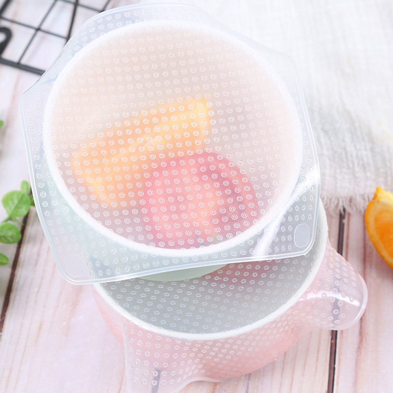 透明硅胶保鲜盖冰箱弹性保鲜膜饭盒可拉伸密封可微波炉加热大小款