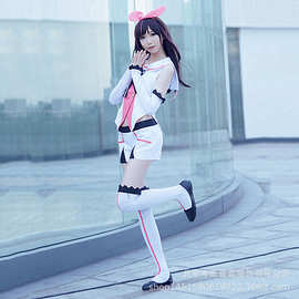 VR虚拟偶像人工智能Kizuna Ai绊爱衣服漫展水手服cosplay服装批发