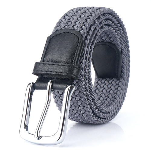 New silk elastic woven elastic belt wholesale factory direct sales men's and women's belt canvas belt
