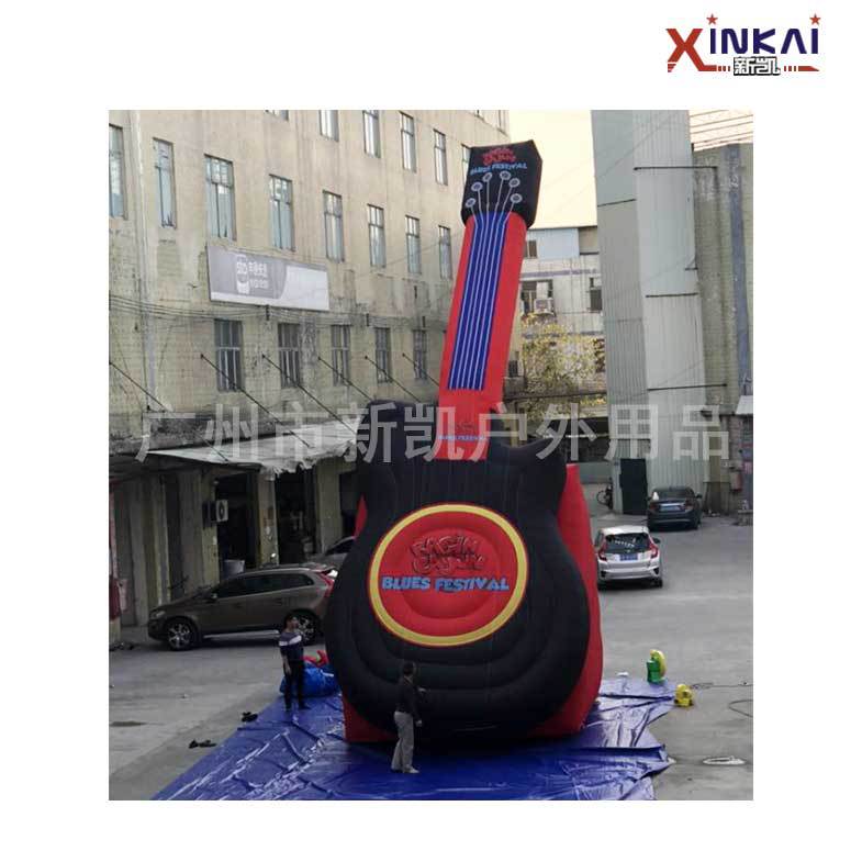 巨型仿真充气10高吉他 音乐节电音节展览宣传气模 充气吉他气模