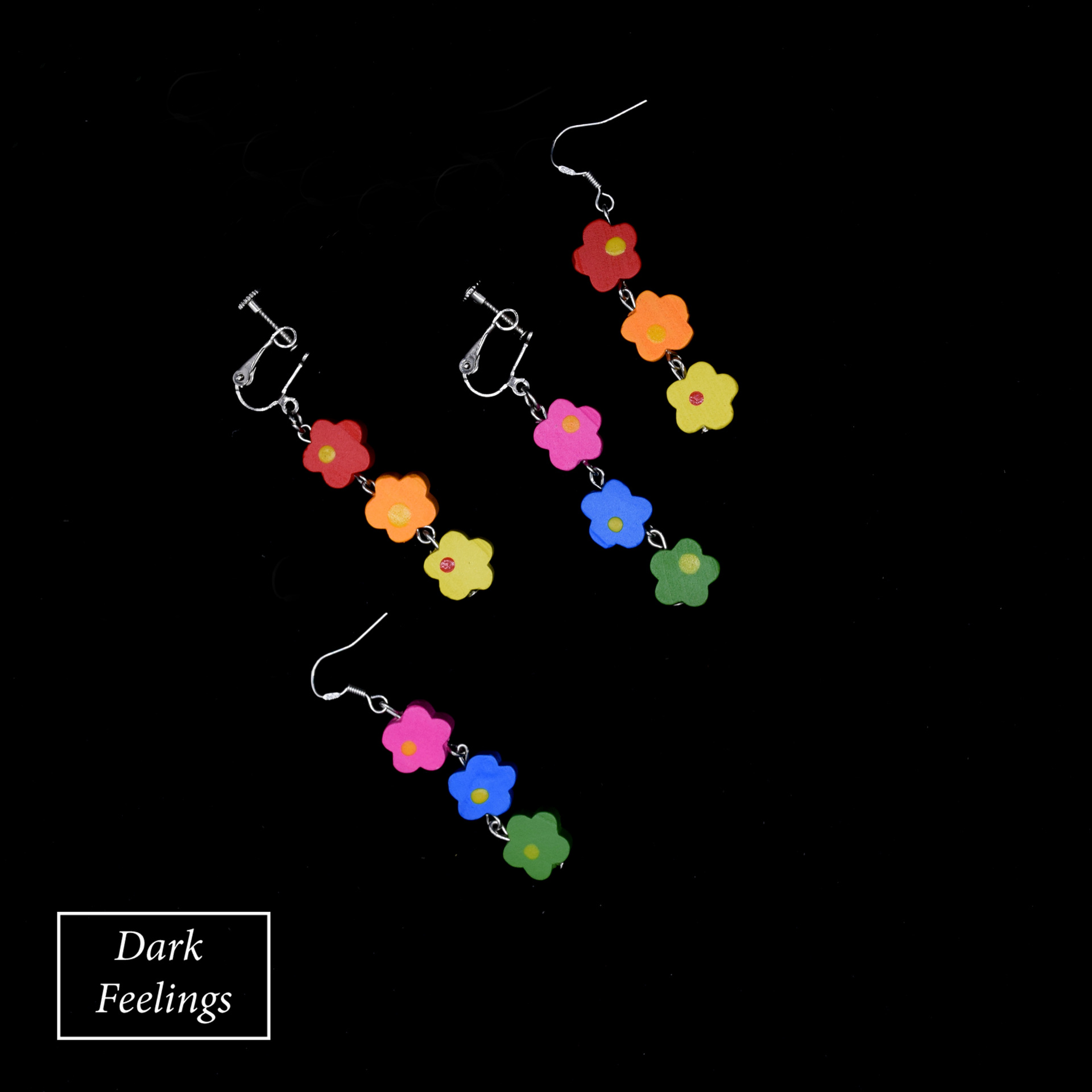夏天清新百搭泫雅花朵耳环2019新款潮ins超仙耳坠森系仙气