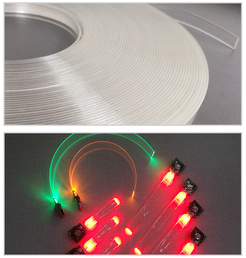 厂家生产透明PU导光条空心塑料光纤管导光条 发光LED塑胶光纤定制-阿里巴巴
