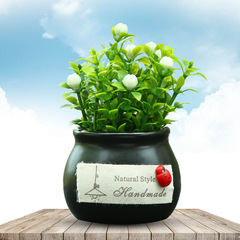 汽車擺件仿真花吉祥果車內裝飾植物車載創意盆栽香水香薰飾品用品