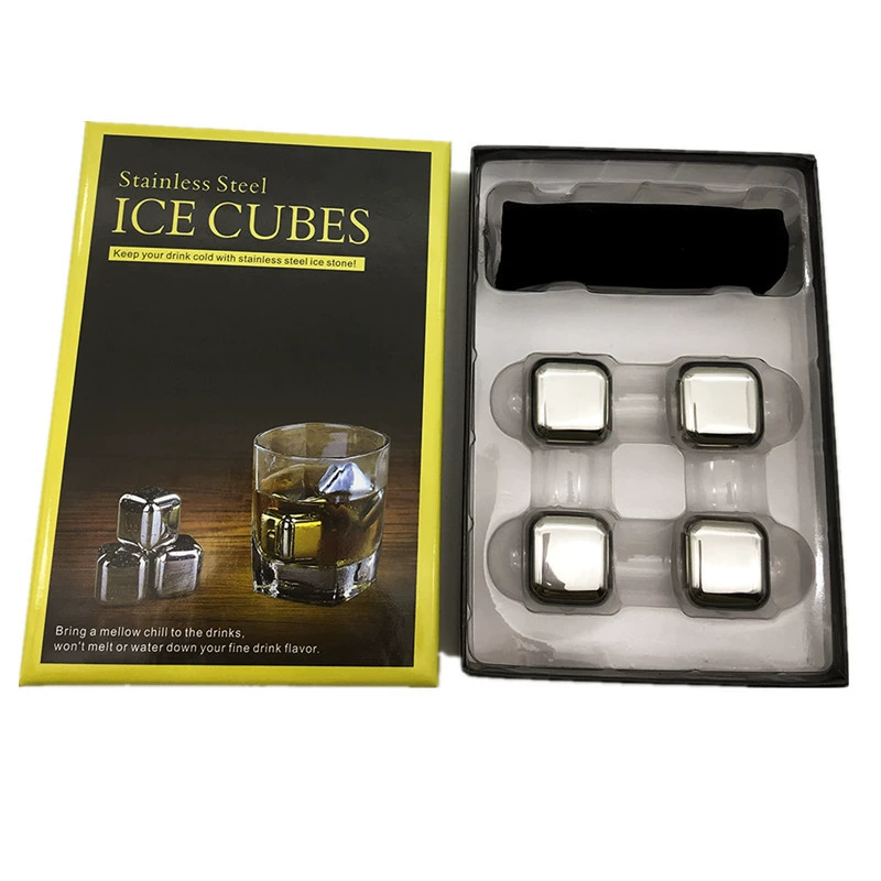 Ice cubes stainless steel for whiskey, Amazon
