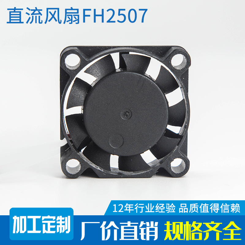 提供微型2507散热风扇 直流2.5CM静音散热风扇 3.7V5V直流风扇