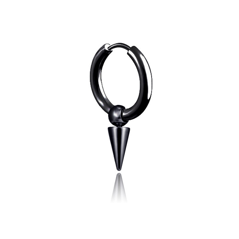 Short black earrings