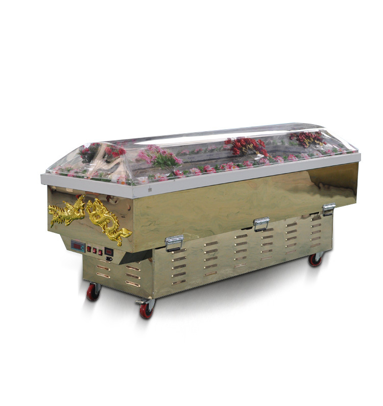 冰棺水晶棺材冷冻冷藏尸体恒温棺材不锈钢冰床殡葬丧藏用品|ru