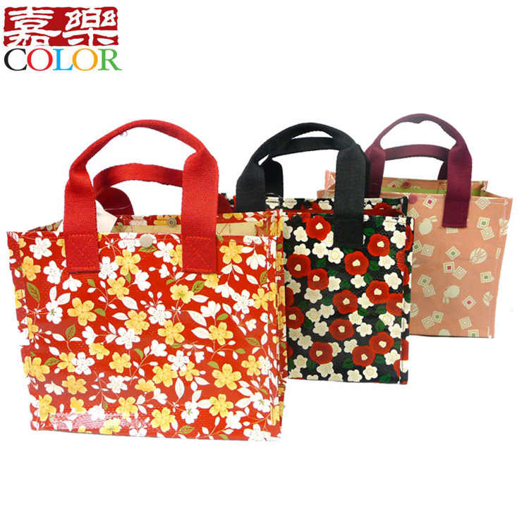 彩印PP覆膜蛇皮编织袋防水垃圾分类袋回收环保袋三件套可定制logo