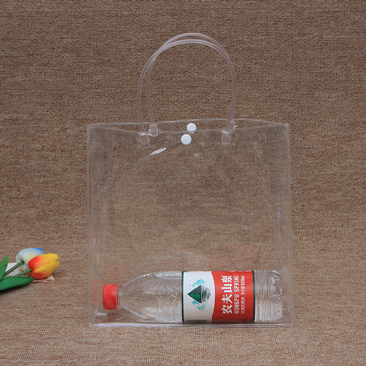 创意透明PVC塑料手提袋 化妆品礼品包装袋子 日用品PVC手提袋定做