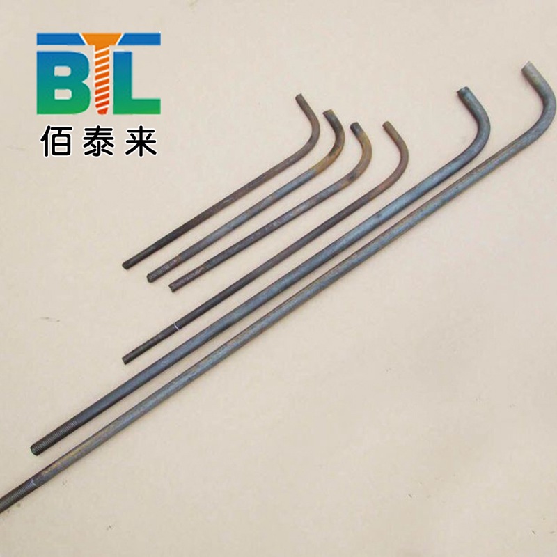 厂家直销m30预埋件加长地脚螺栓重型可调节碳钢7字预埋件地脚螺栓