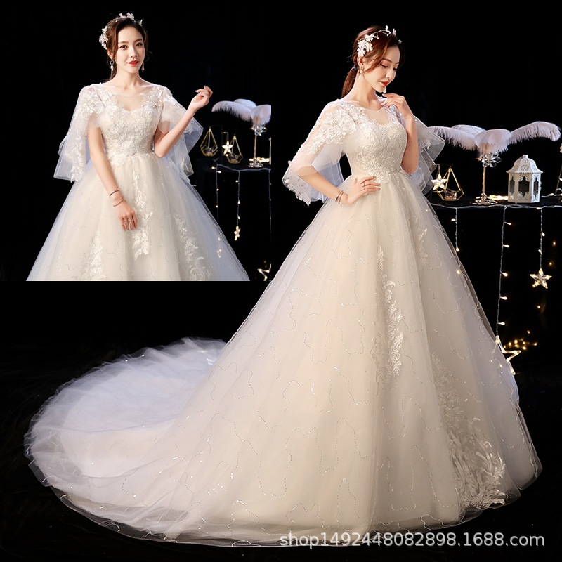 Suzhou wedding dress for pregnant women high waist Korean style plus…