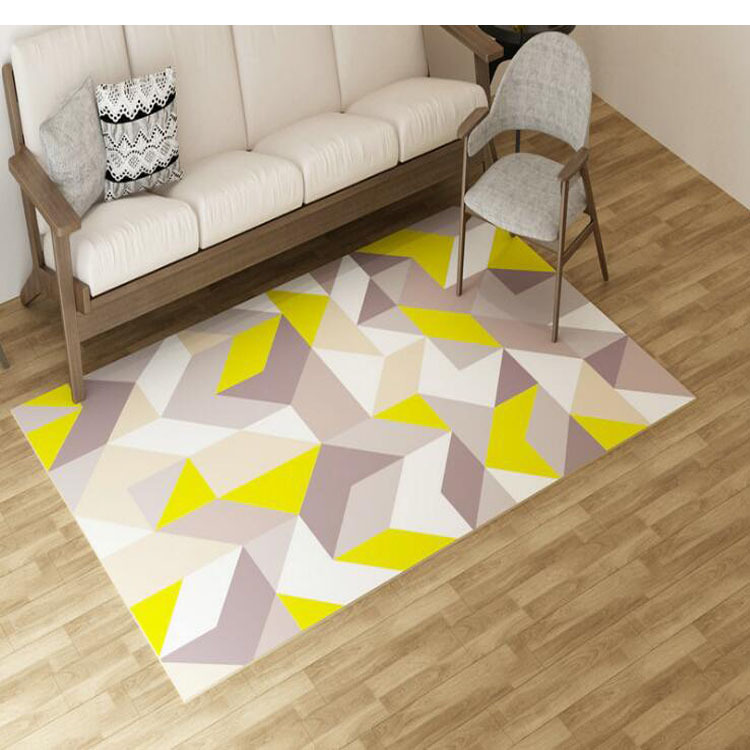 廠家批發3D印染立體臥室地毯印花兒童地墊客廳玄關茶幾床邊毯門墊