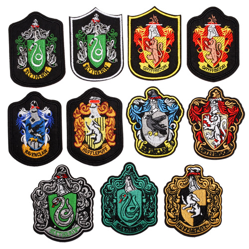 Harry Potter Scarf, Magic Robe, School Bag with Cloth Patch, Gryffindor House Badge Armband, Embroidered Cloth Patch