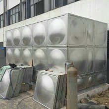 定制不銹鋼方形圓形冷熱保溫箱消防水池現場安裝大水塔生活儲水罐