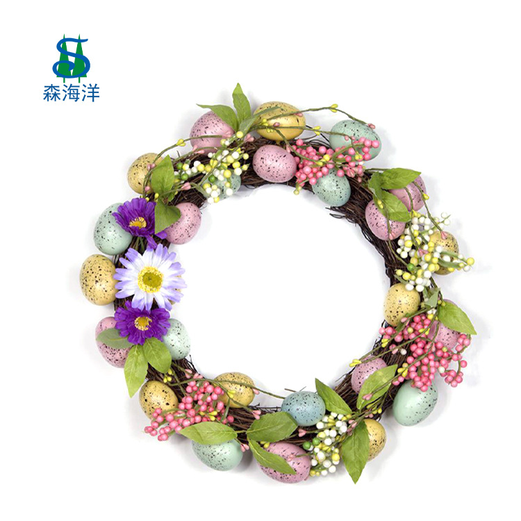 Huevo de Pascua directo de fábrica Garland primavera Pascua decoración Garland Pascua patio Decoración