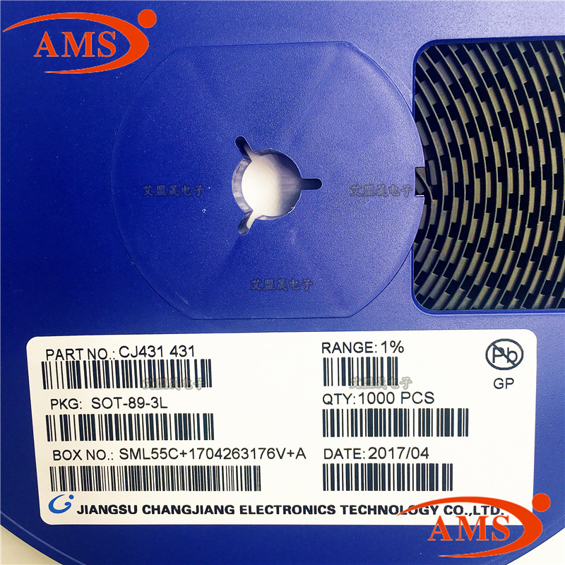 CJ431 丝印:431 SOT-89 CJ/长电 贴片三极管晶体管 全新现货