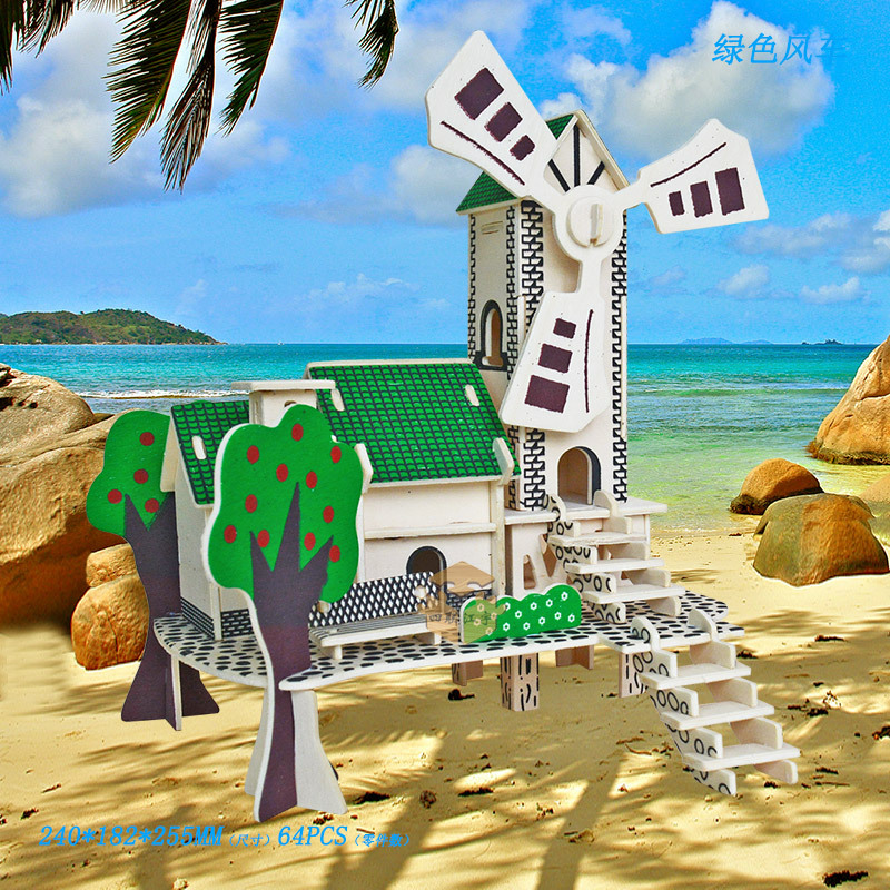 Зеленая игрушка «Ветерок»