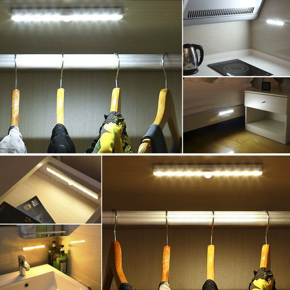 Physiological induction LED night light for wardrobe, smart creative interior lighting, (Cross-border trading), human sensor