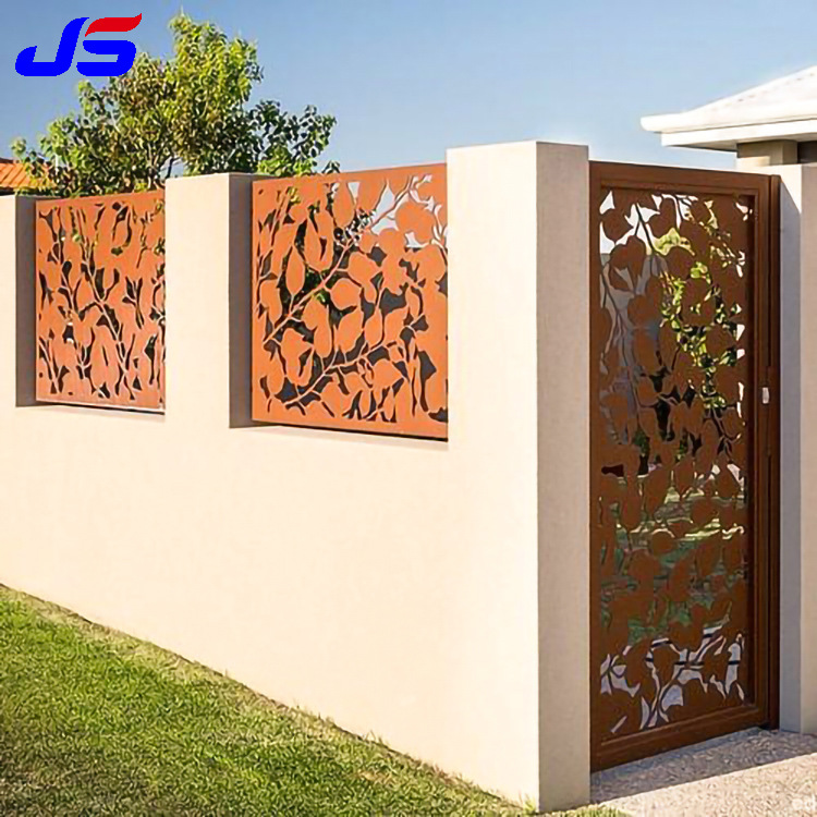 厂家耐候钢板景观墙现货切割钻孔雕刻户外装饰用耐候钢铁锈板景墙