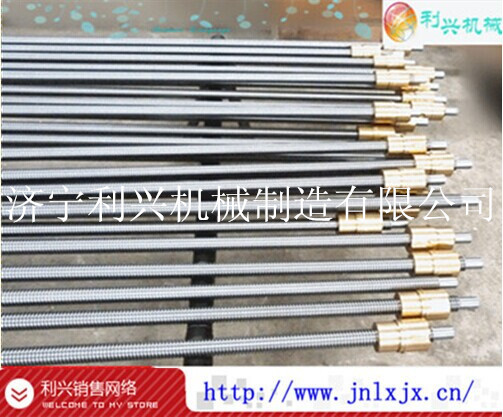 利兴机械批量生产梯形丝杆丝母 大型加长对接丝杠 大螺距多头丝杆