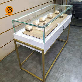 厂家定制亚克力人造石展柜商场长方形珠宝展柜银行贵重物品存放处