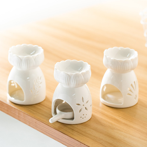 Cross-border stable supply aromatherapy lamp essential oil lamp bedroom candle household essential oil aromatherapy ceramic incense burner aromatherapy burner