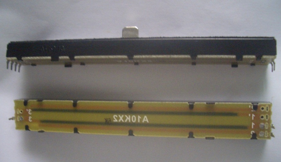 ALPHA 128MM 100行程 单联A10K 推柄8X8 顺滑轨道手感 送推冒