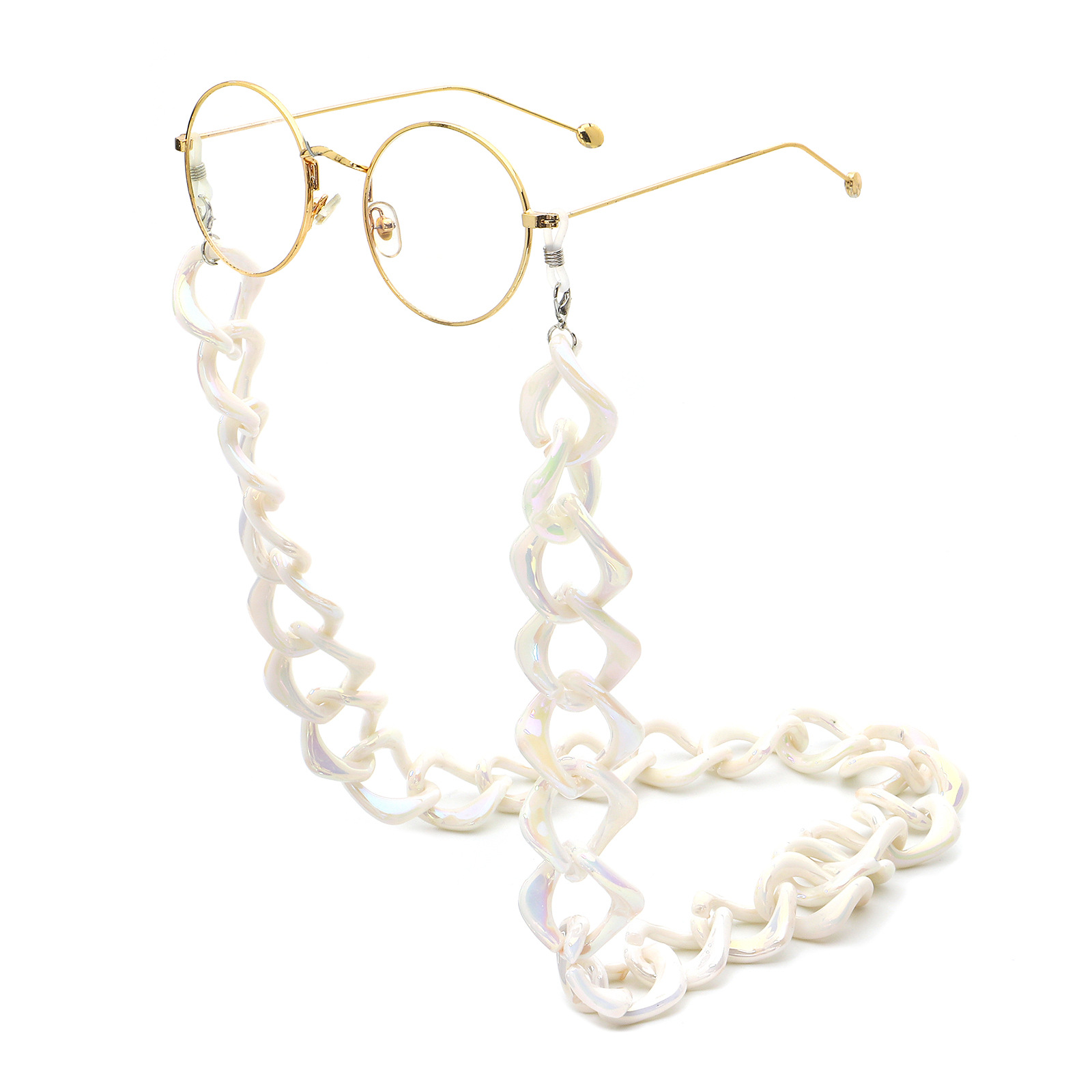 Fashion Geometric Thick Chain Environmental Protection Acrylic Glasses Chain display picture 2