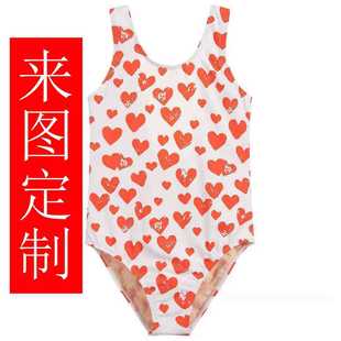 Children girls swimsuit girls baby girl toddler swimsuit love sunscreen SPF50 sportswear e-commerce factory