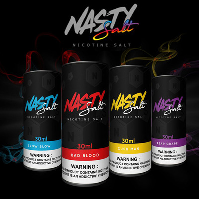 马来烟油Nasty Salt Reborn 纳斯提尼古丁盐击喉解瘾注油替烟小烟