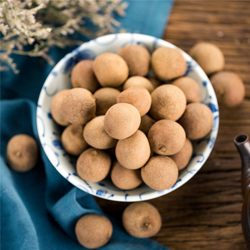 Dried Longan Fruit with Thick Meat and Small Pit - 250g, Fresh Dried Longan Wholesale, Source from Honghua Town, Dried Longan Fruit