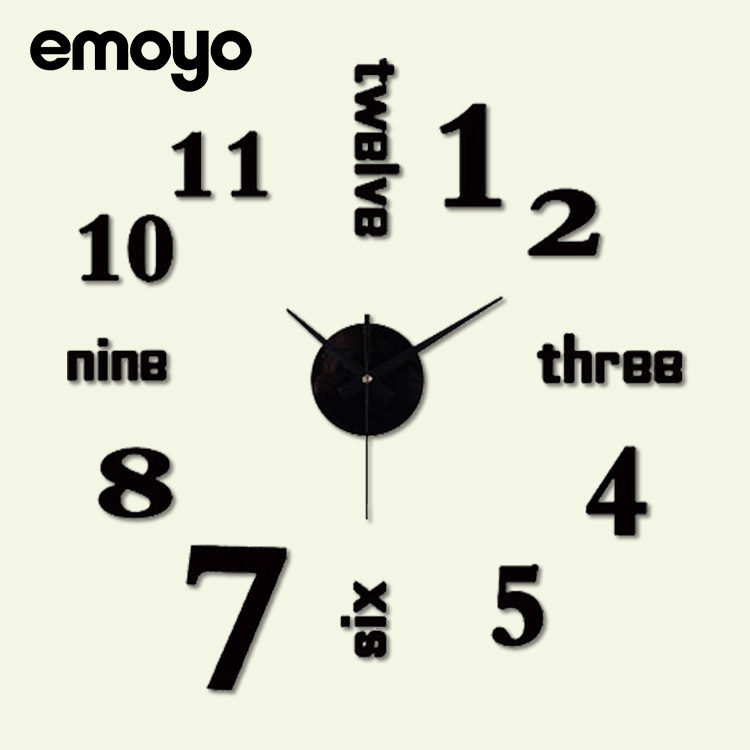 厂家直销亚马逊爆款家居产品 卧室静音欧式clock装饰diy创意挂钟|ms