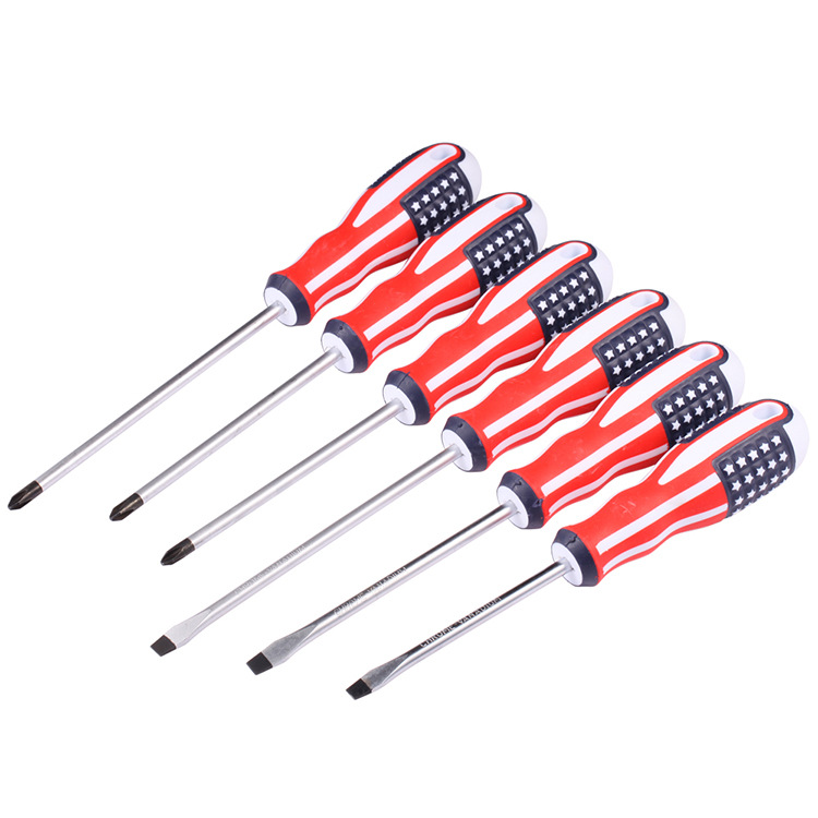 Bandera americana manejar telescópica de doble propósito Cruz-palabra ciruela destornillador multi-especificación herramienta de reparación