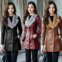 2020秋冬新款時尚韓版女式皮衣中長款加絨綿羊皮保暖外套女批發