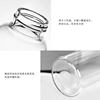 Thickened heat -resistant glass Fashion transparent water cup Sports Portable car cup seal leak -proof rope bottle