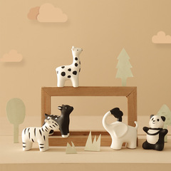 zakka creative ceramic healing cute little animal decorations desktop small ornaments home cute furnishings decoration