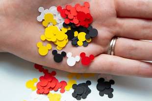 CS155 Party Theme Decoration Confetti Mickey Cartoon Mickey Mouse Colorful Birthday Throw Props
