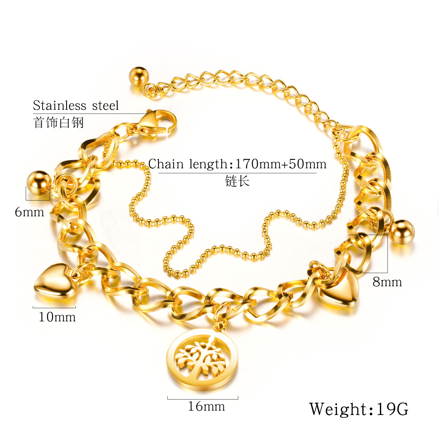 Fashion Multi-layer Love Bracelet display picture 1