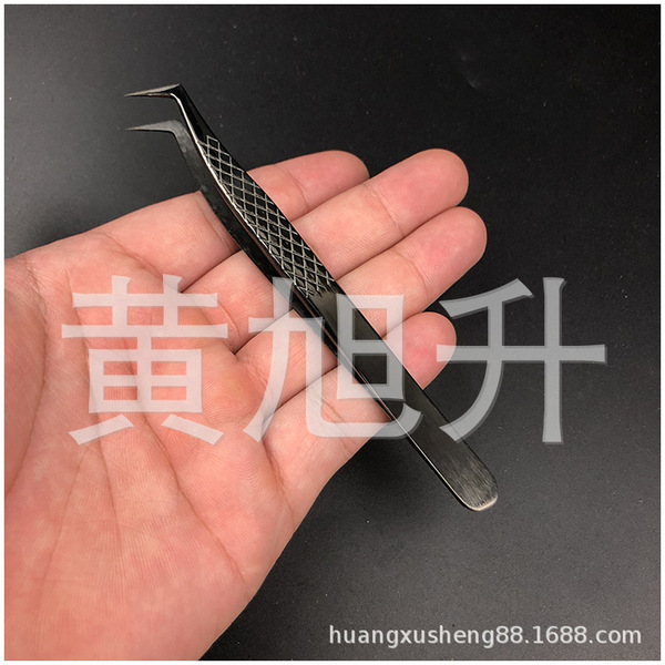 blue tweezers stainless steel