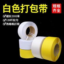 机用pp白色半自动机用透明打包带pp打包装带厂家多用途直供绑带