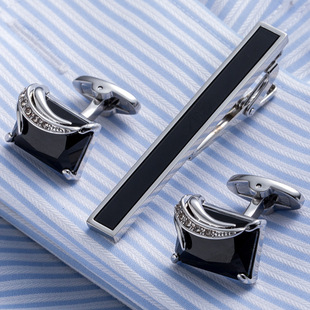 Men's Professional Set Clip French Style Coat Button Tie Clip cufflink 21