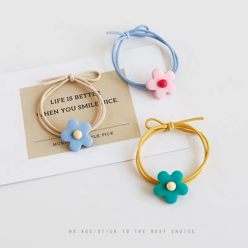 Brand hair rope flower-shaped, hair accessory, flowered