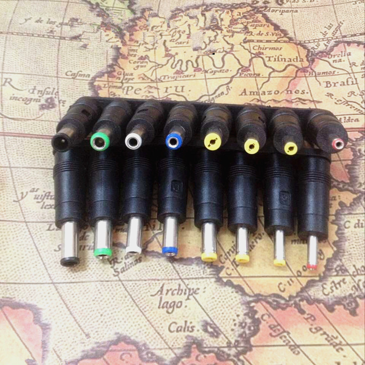 厂家直销DC转换头8位套笔记本适配器接头5.5*2.1多功能电源转换头